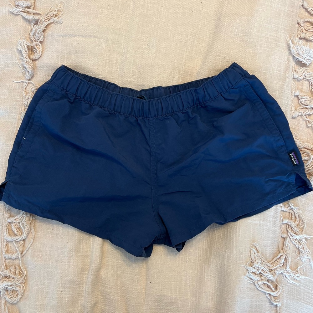 Patagonia Navy Barely Baggies Shorts (2.5”)